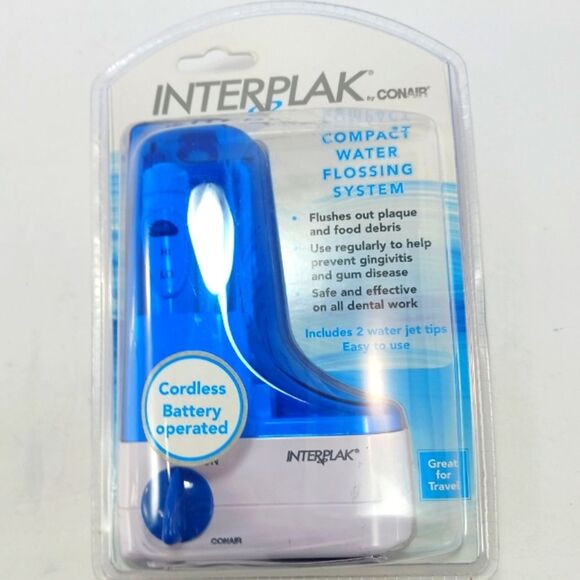 Other - NEW! Interplak by Conair Compact Cordless Water Flossing System, Dental Jet Pick